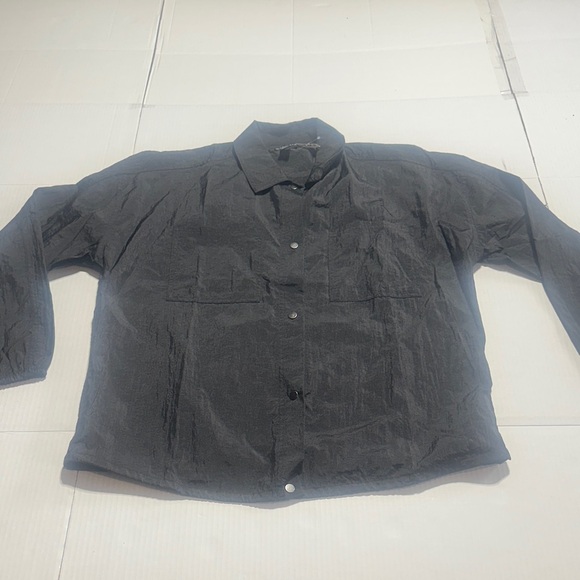 Athleta Jackets & Blazers - NWT Athleta Black lightweight Jacket with buttons elastic cuffs pull bungee tab